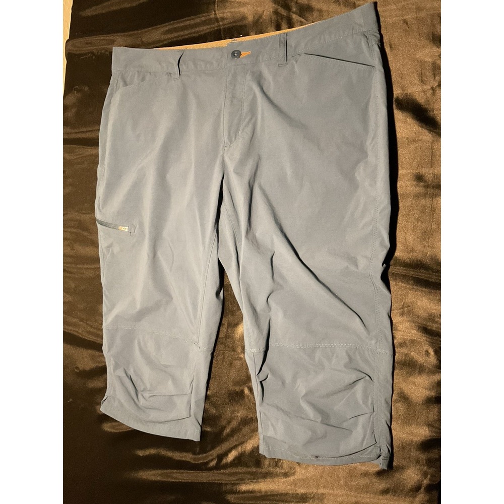Orvis Women's 16 Quick-Dry Stretch Capri Pants Teal Blue Outdoor Hiking